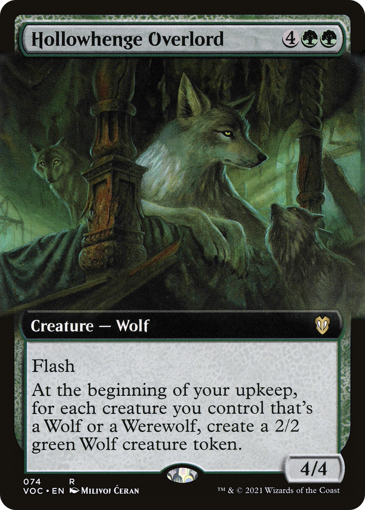 Hollowhenge Overlord (Extended Art) (VOC-074) - Crimson Vow Commander - Magic The Gathering
