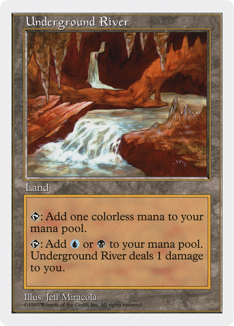 Underground River (5ED-426) - Fifth Edition - Magic The Gathering