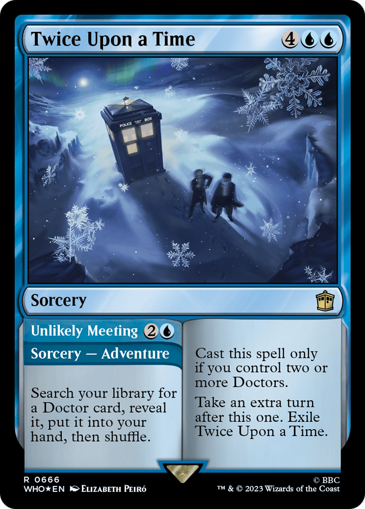 FOIL Twice Upon a Time (Surge Foil) (WHO-666) - Doctor Who - Magic The Gathering