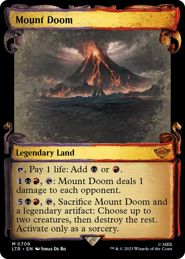 Mount Doom (Showcase Scrolls) (LTR-709) - The Lord of the Rings: Tales of Middle-earth - Magic The Gathering