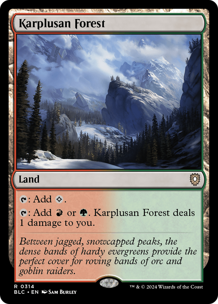 Karplusan Forest (BLC-314) - Bloomburrow Commander - Magic The Gathering