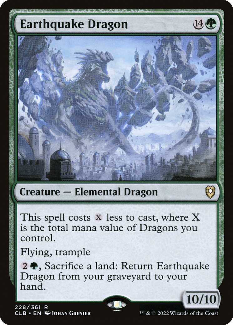 Earthquake Dragon (CLB-228) - Commander Legends: Battle for Baldur's Gate - Magic The Gathering
