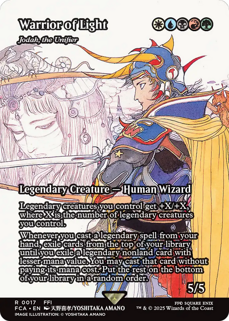 Warrior of Light - Jodah, the Unifier (Showcase) (FCA-017) - FINAL FANTASY: Through the Ages - Magic The Gathering