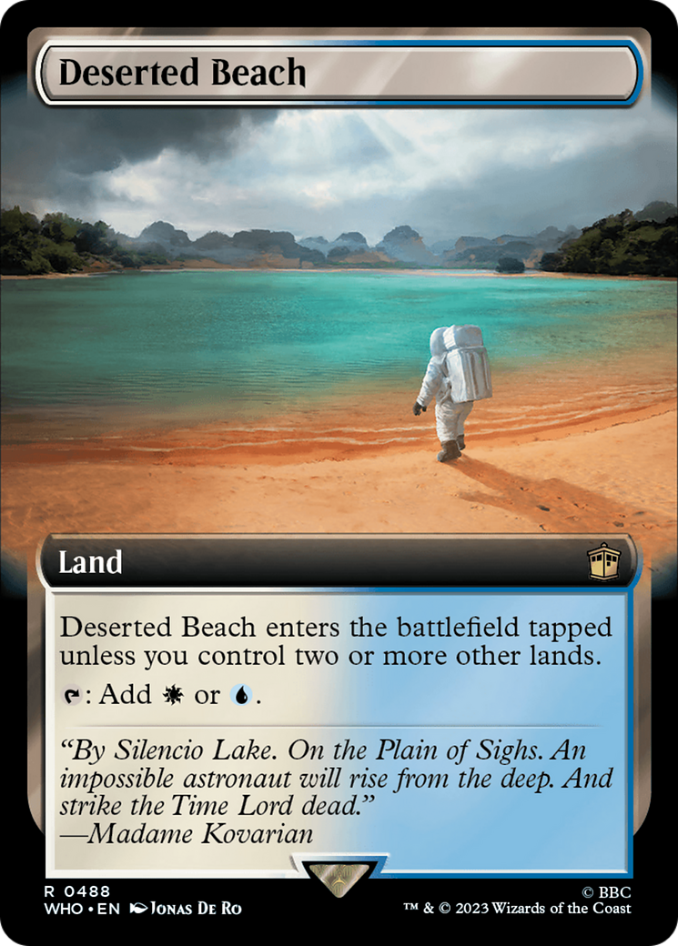 FOIL Deserted Beach (WHO-488) - Doctor Who - Magic The Gathering
