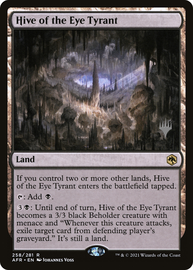 FOIL Hive of the Eye Tyrant (PPAFR-258P) - Adventures in the Forgotten Realms Promos - Magic The Gathering