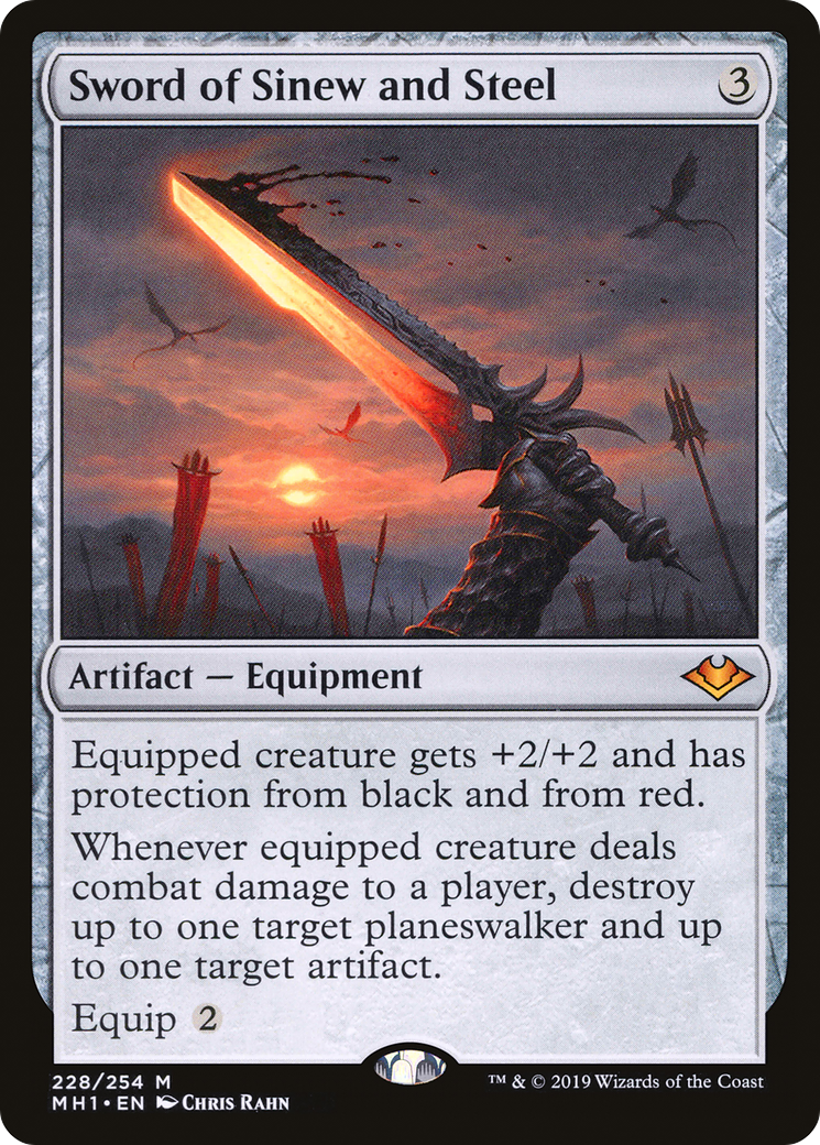 Sword of Sinew and Steel (MH1-228) - Modern Horizons - Magic The Gathering
