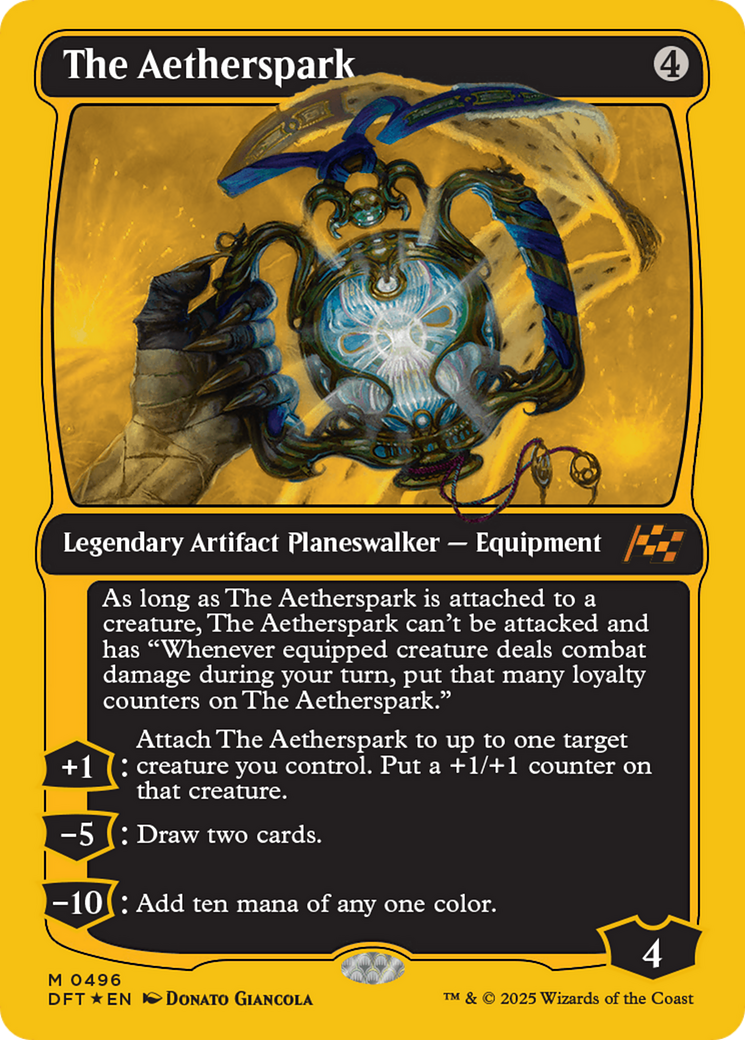 FOIL The Aetherspark (DFT-496) - Aetherdrift - Magic The Gathering