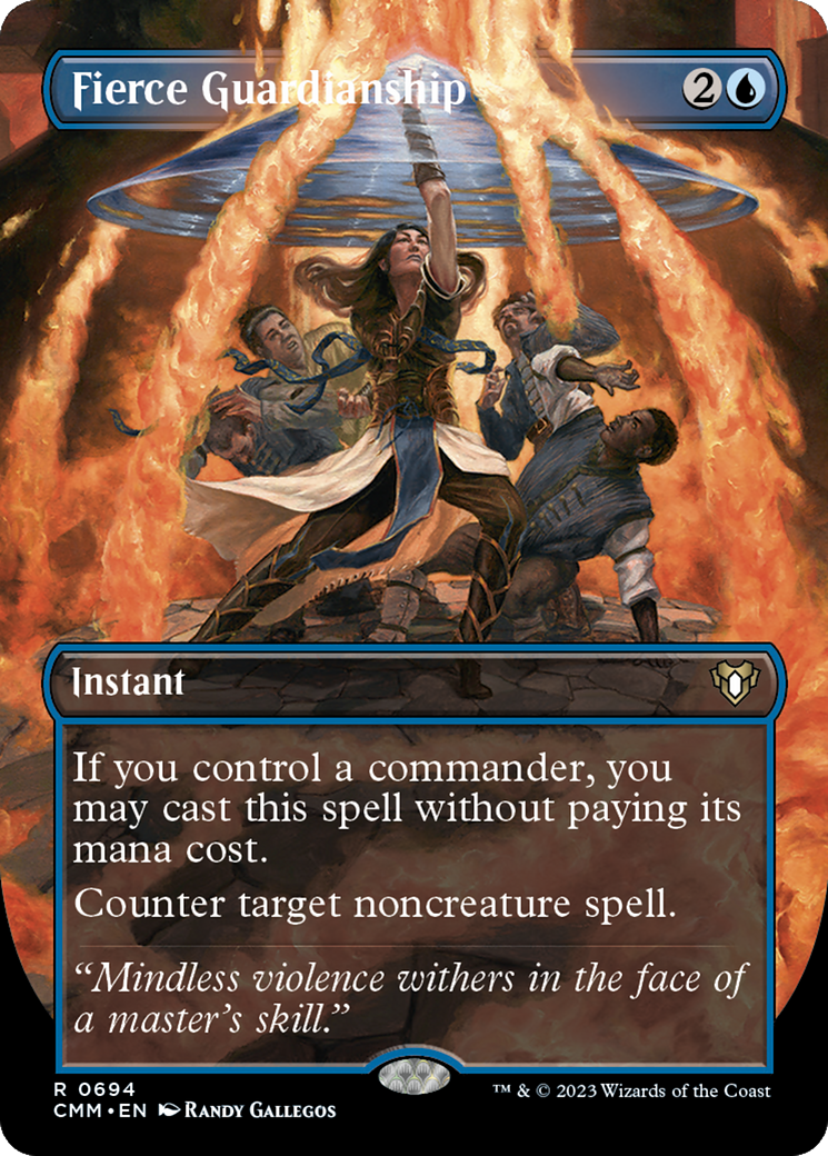 Fierce Guardianship (Borderless) (CMM-694) - Commander Masters - Magic The Gathering