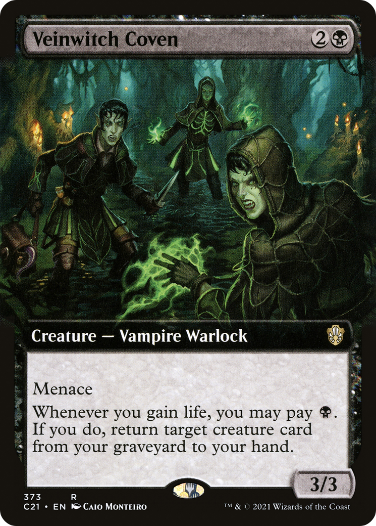 Veinwitch Coven (Extended Art) (C21-373) - Commander 2021 - Magic The Gathering