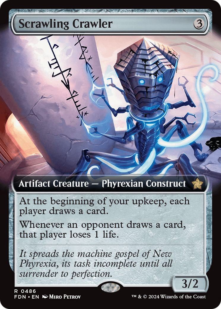 FOIL Scrawling Crawler (FDN-486) - Foundations - Magic The Gathering