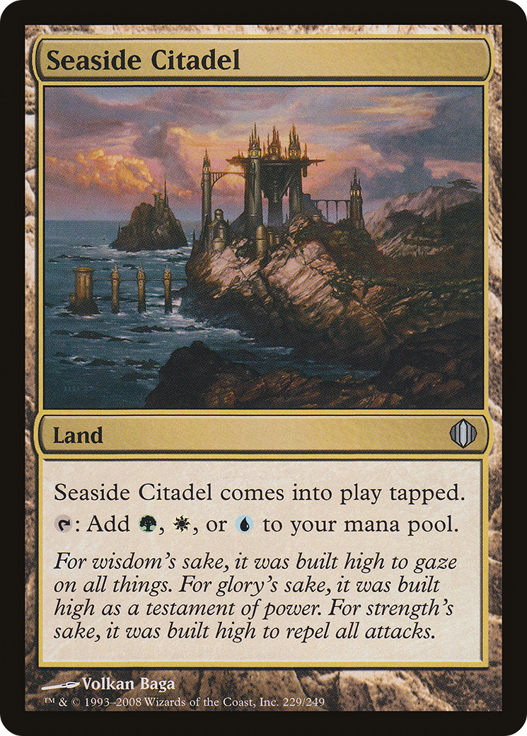 FOIL Seaside Citadel (ALA-229) - Shards of Alara - Magic The Gathering