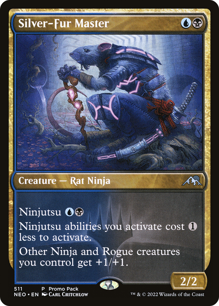 FOIL Silver-Fur Master (PPNEO-511) - Kamigawa: Neon Dynasty - Magic The Gathering
