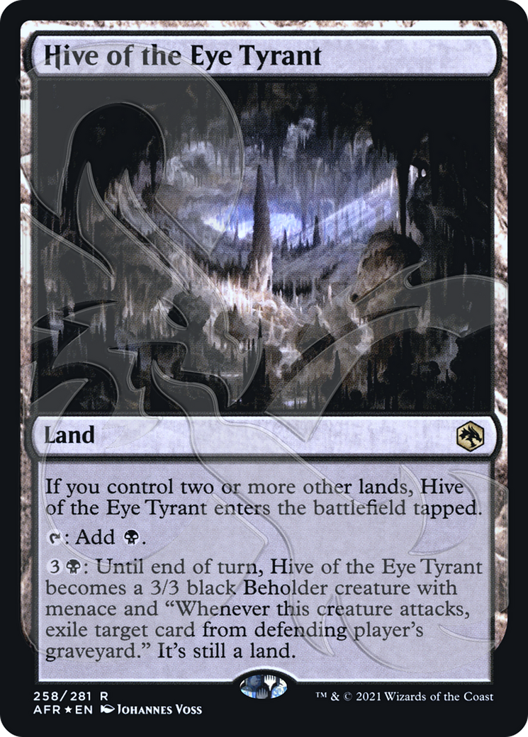 FOIL Hive of the Eye Tyrant (AFR&-258A) - Adventures in the Forgotten Realms Promos - Magic The Gathering