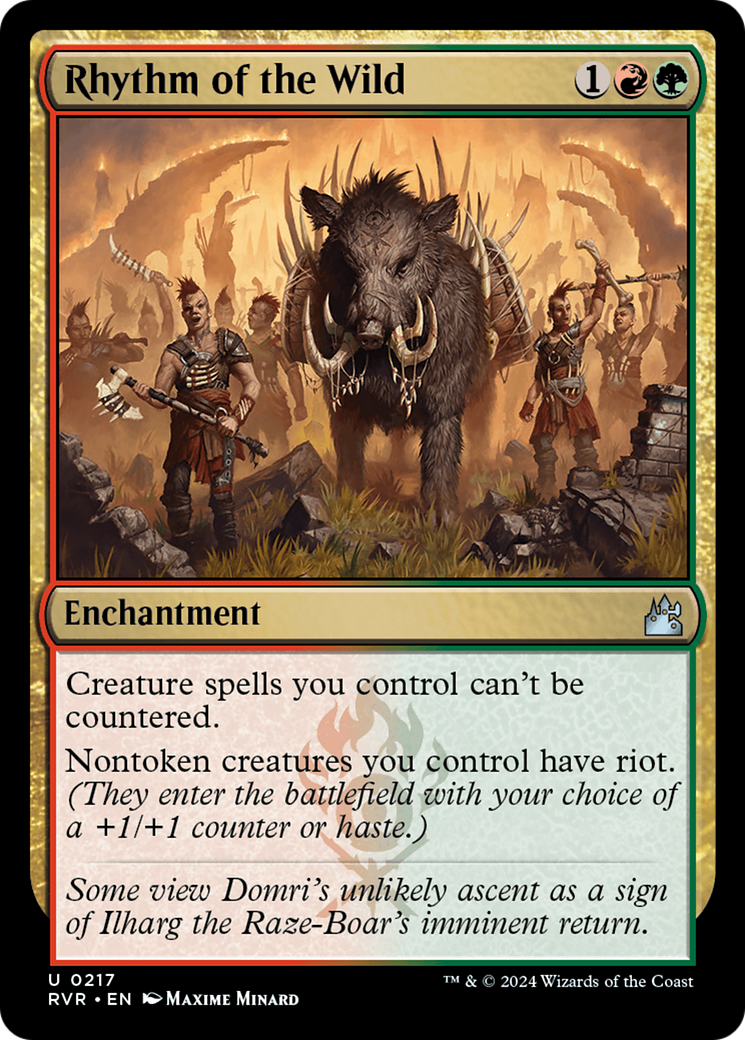 Rhythm of the Wild (RVR-217) - Ravnica Remastered - Magic The Gathering