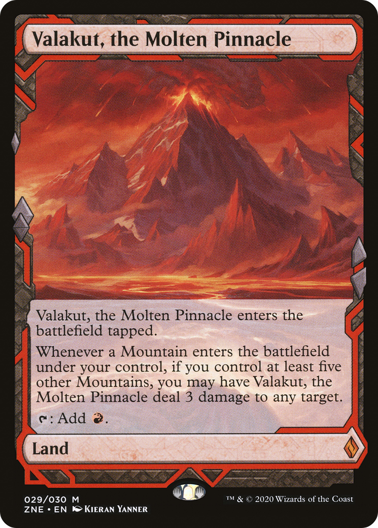 FOIL Valakut, the Molten Pinnacle (ZNE-029) - Zendikar Rising Expeditions - Magic The Gathering
