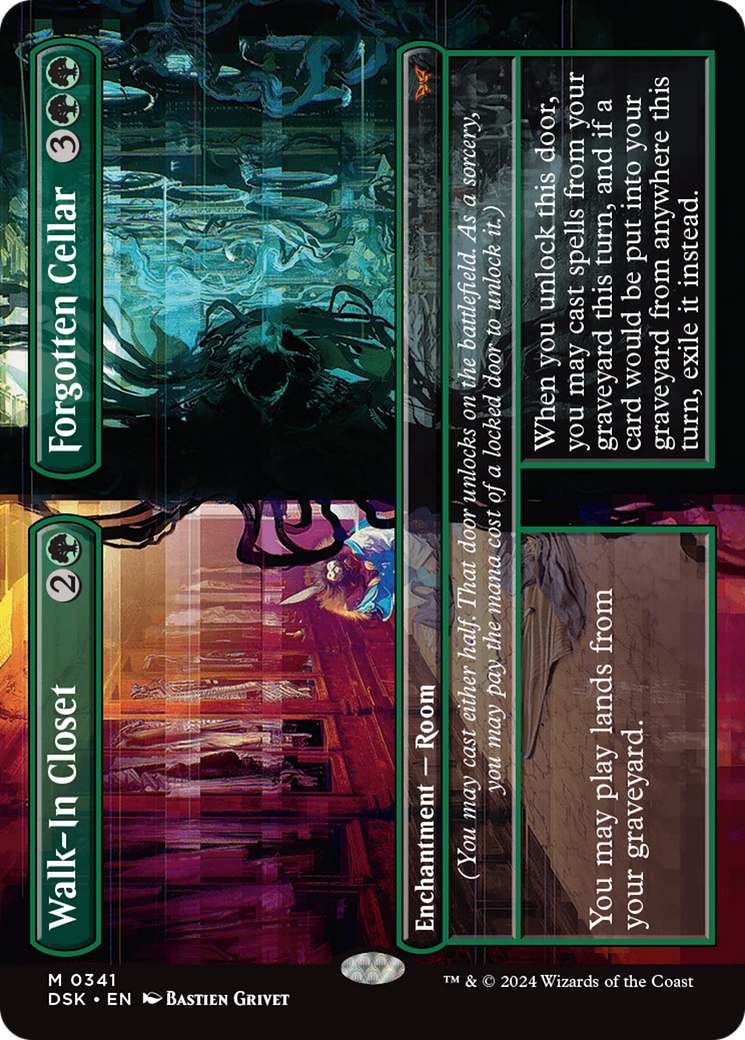 Walk-In Closet // Forgotten Cellar (DSK-341) - Duskmourn: House of Horror - Magic The Gathering