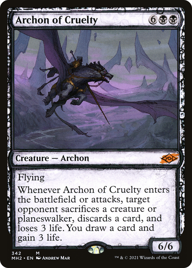 Archon of Cruelty (Showcase) (MH2-342) - Modern Horizons 2 - Magic The Gathering