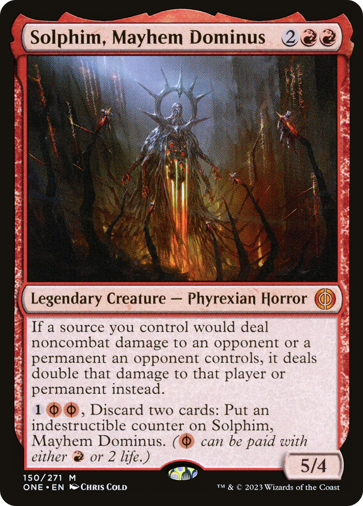 Solphim, Mayhem Dominus (ONE-150) - Phyrexia: All Will Be One - Magic The Gathering