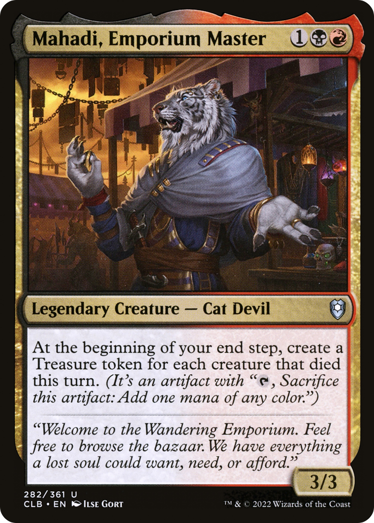 FOIL Mahadi, Emporium Master (CLB-282) - Commander Legends: Battle for Baldur's Gate - Magic The Gathering