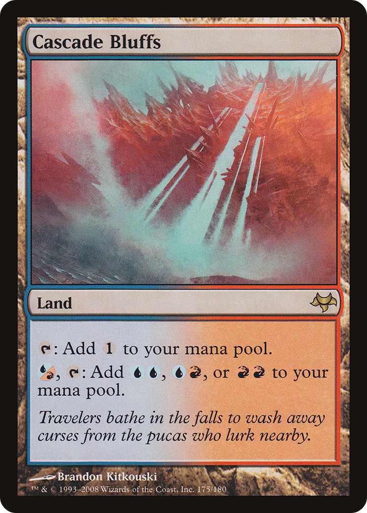 FOIL Cascade Bluffs (EVE-175) - Eventide - Magic The Gathering