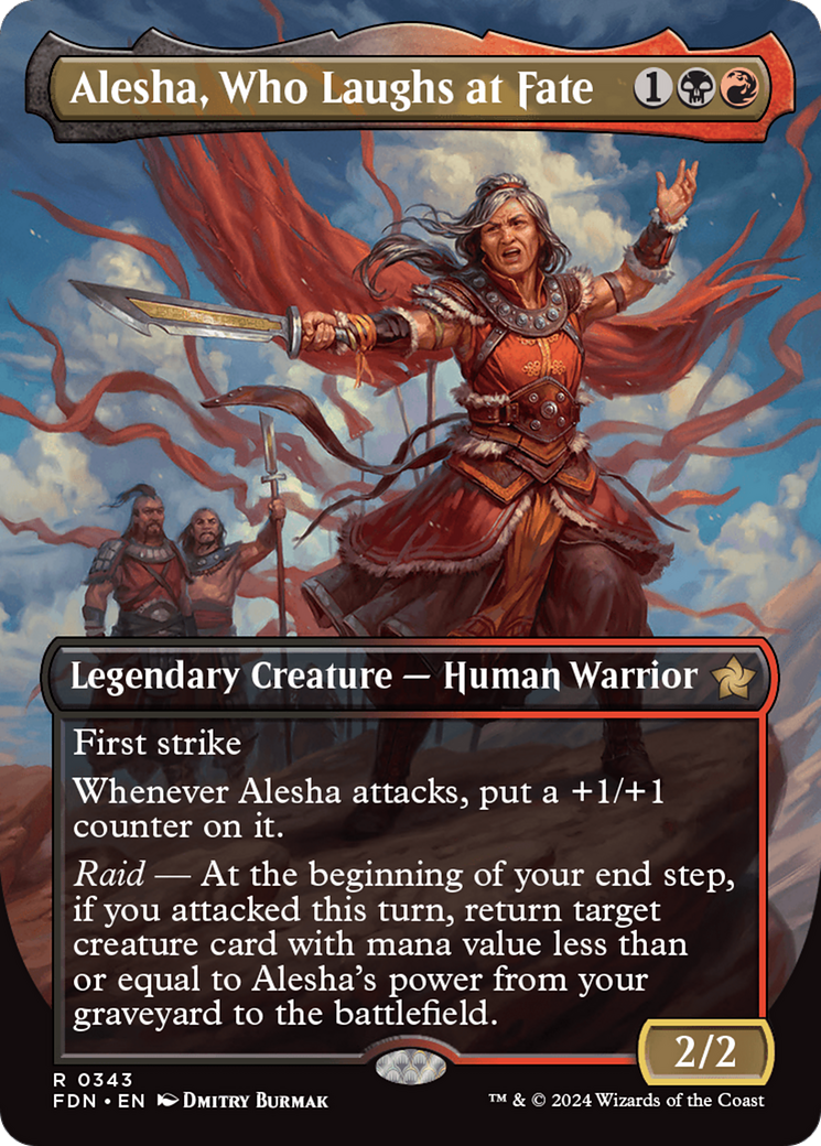 FOIL Alesha, Who Laughs at Fate (FDN-343) - Foundations - Magic The Gathering