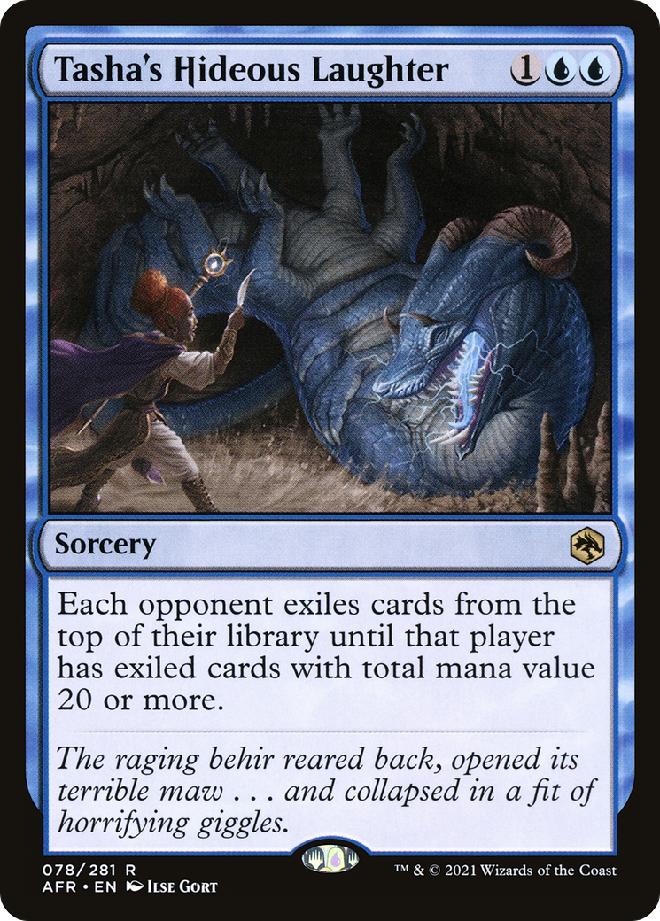 Tasha's Hideous Laughter (AFR-078) - Adventures in the Forgotten Realms - Magic The Gathering