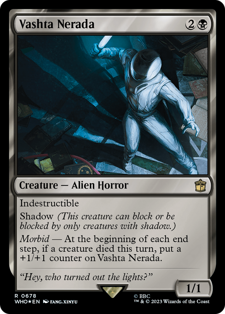 FOIL Vashta Nerada (Surge Foil) (WHO-678) - Doctor Who - Magic The Gathering