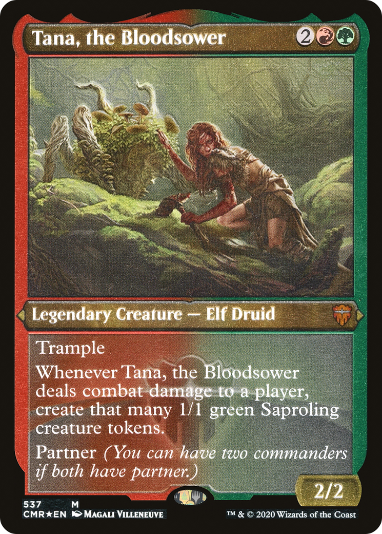 ETCHED FOIL Tana, the Bloodsower (Foil Etched) (CMR-537) - Commander Legends - Magic The Gathering