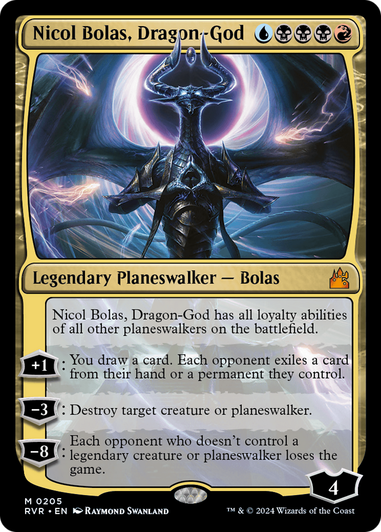 Nicol Bolas, Dragon-God (RVR-205) - Ravnica Remastered - Magic The Gathering