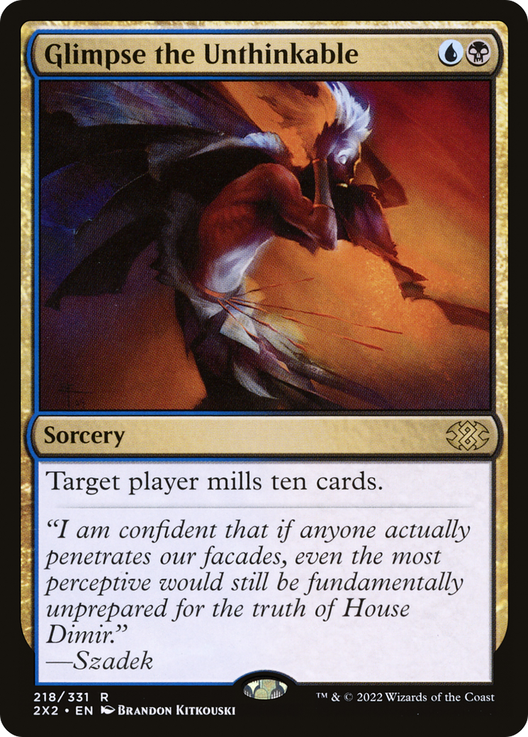 Glimpse the Unthinkable (2X2-218) - Double Masters 2022 - Magic The Gathering