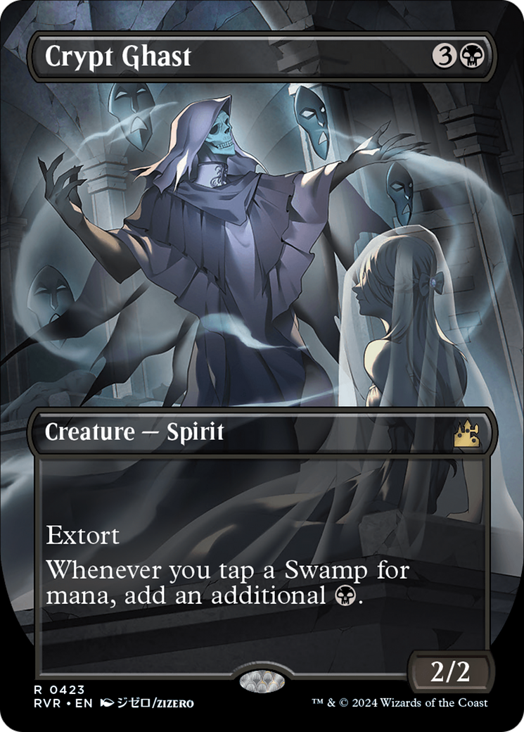 Crypt Ghast (Anime Borderless) (RVR-423) - Ravnica Remastered - Magic The Gathering