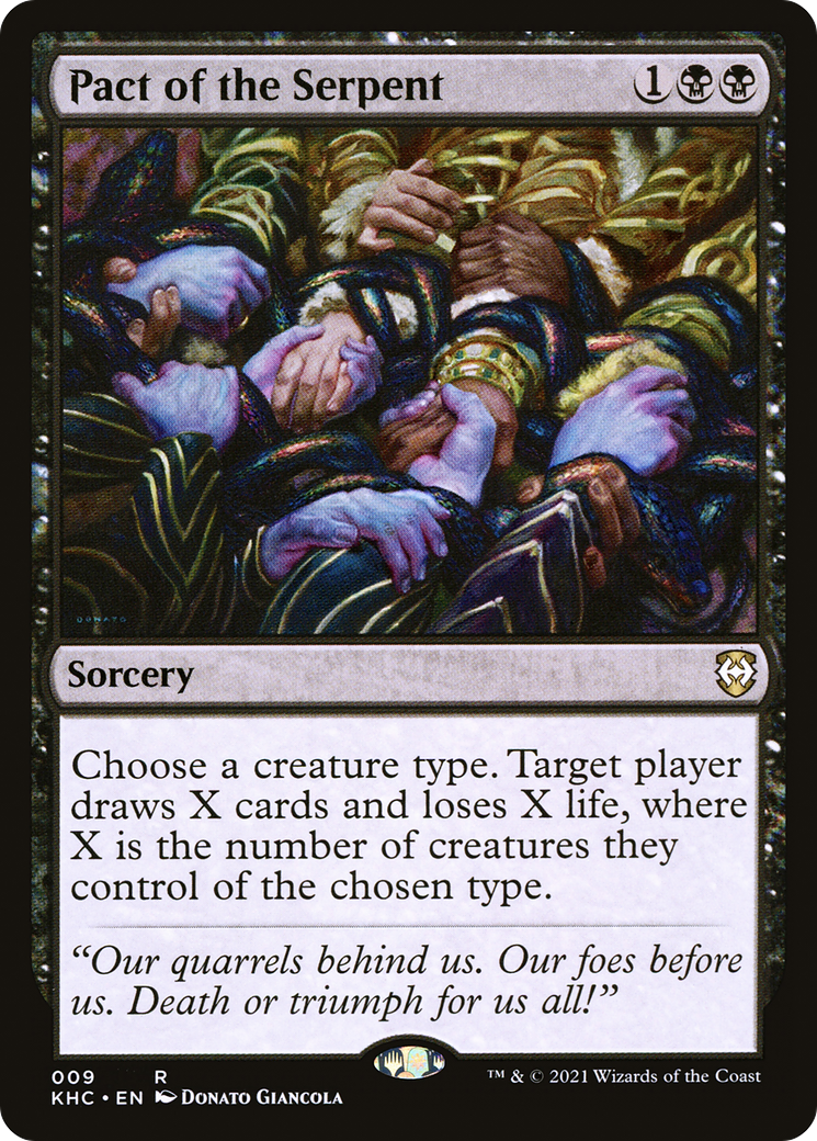 Pact of the Serpent (KHC-009) - Kaldheim Commander - Magic The Gathering
