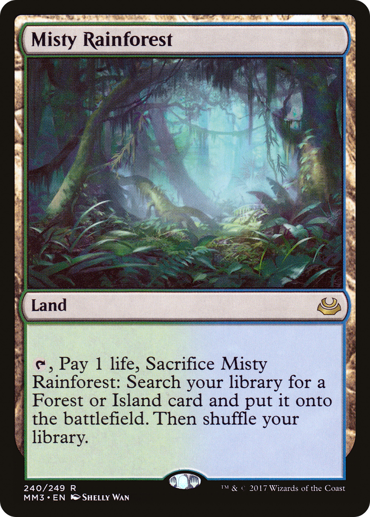 FOIL Misty Rainforest (MM3-240) - Modern Masters 2017 - Magic The Gathering