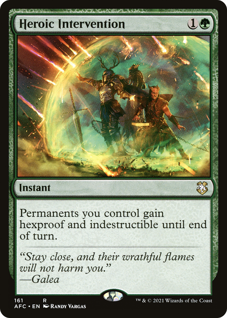 Heroic Intervention (AFC-161) - Forgotten Realms Commander - Magic The Gathering