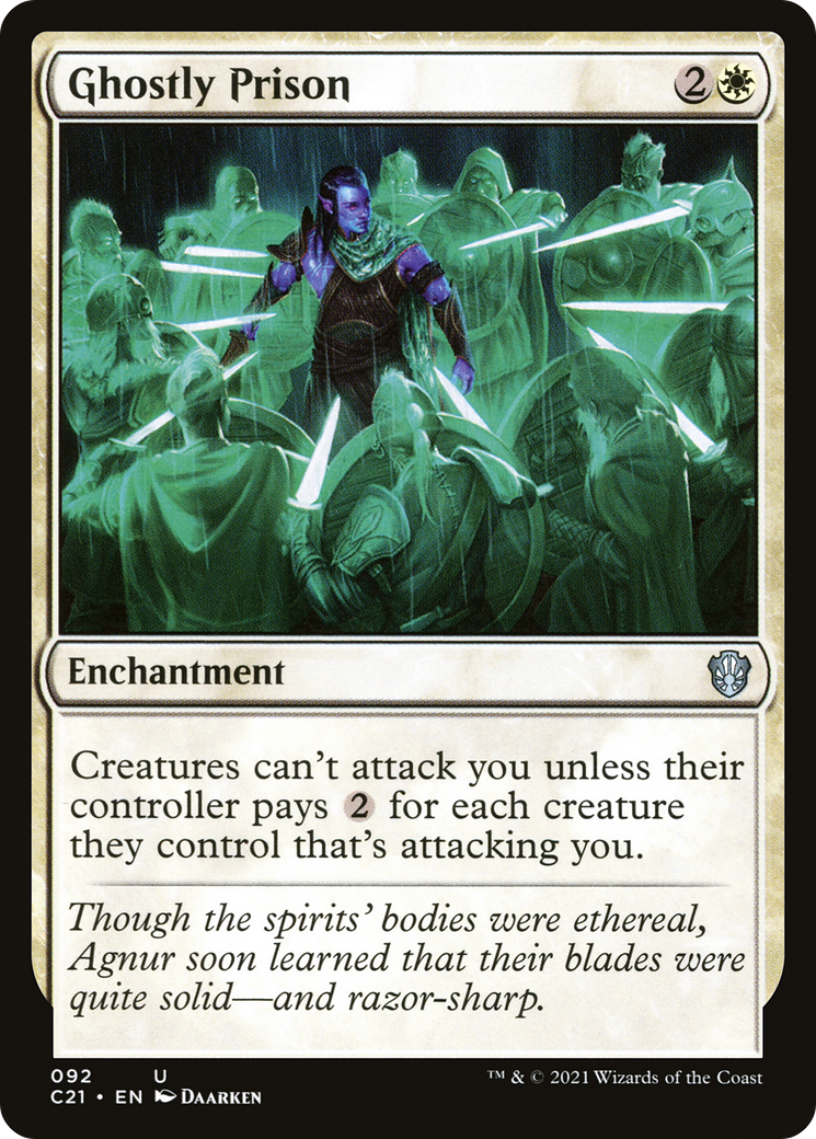 Ghostly Prison (C21-092) - Commander 2021 - Magic The Gathering