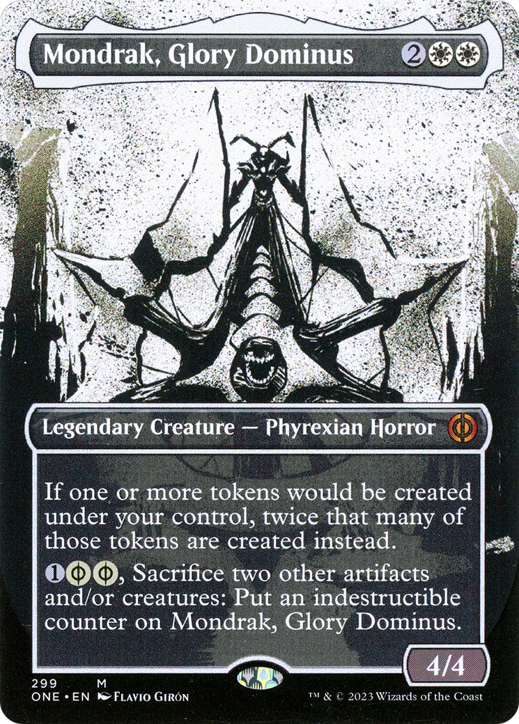 Mondrak, Glory Dominus (Showcase) (ONE-299) - Phyrexia: All Will Be One - Magic The Gathering