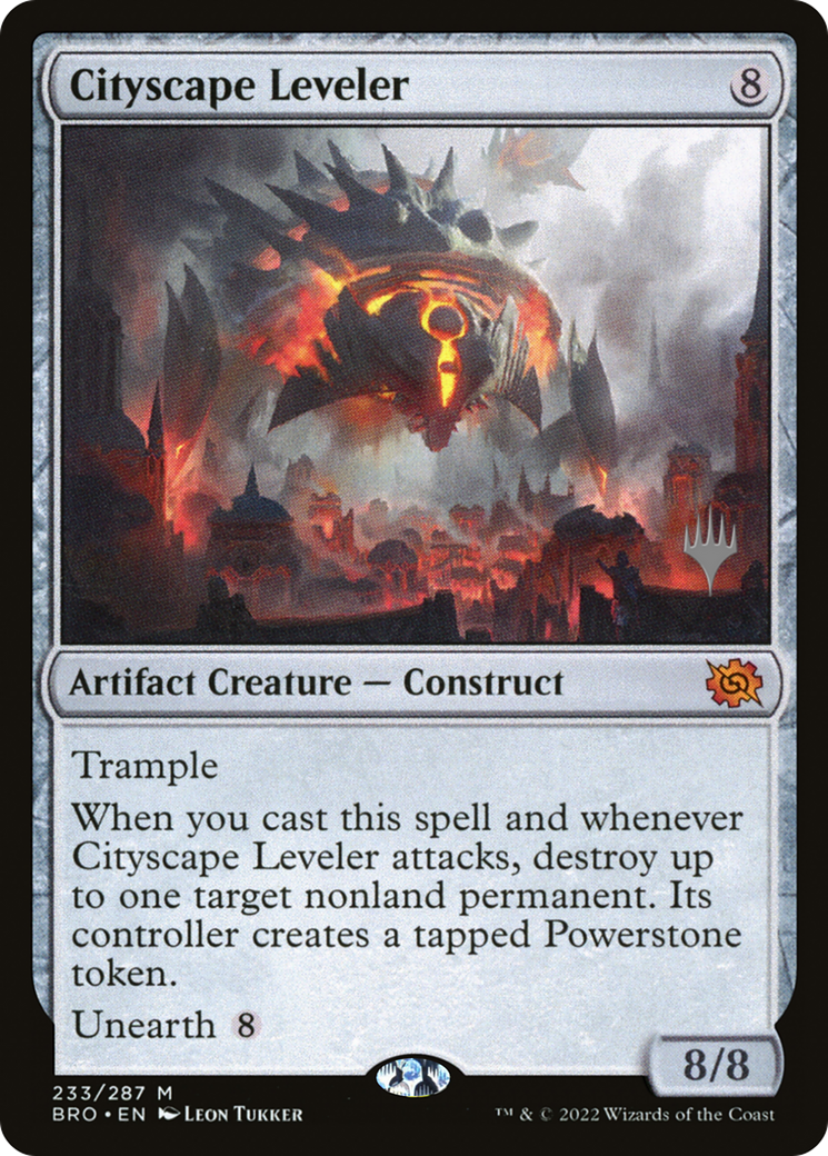 FOIL Cityscape Leveler (PPBRO-233) - The Brothers' War Promos - Magic The Gathering