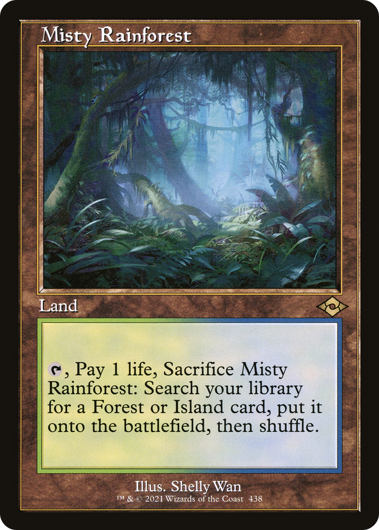 ETCHED FOIL Misty Rainforest (Retro Frame) (MH2-438) - Modern Horizons 2 - Magic The Gathering