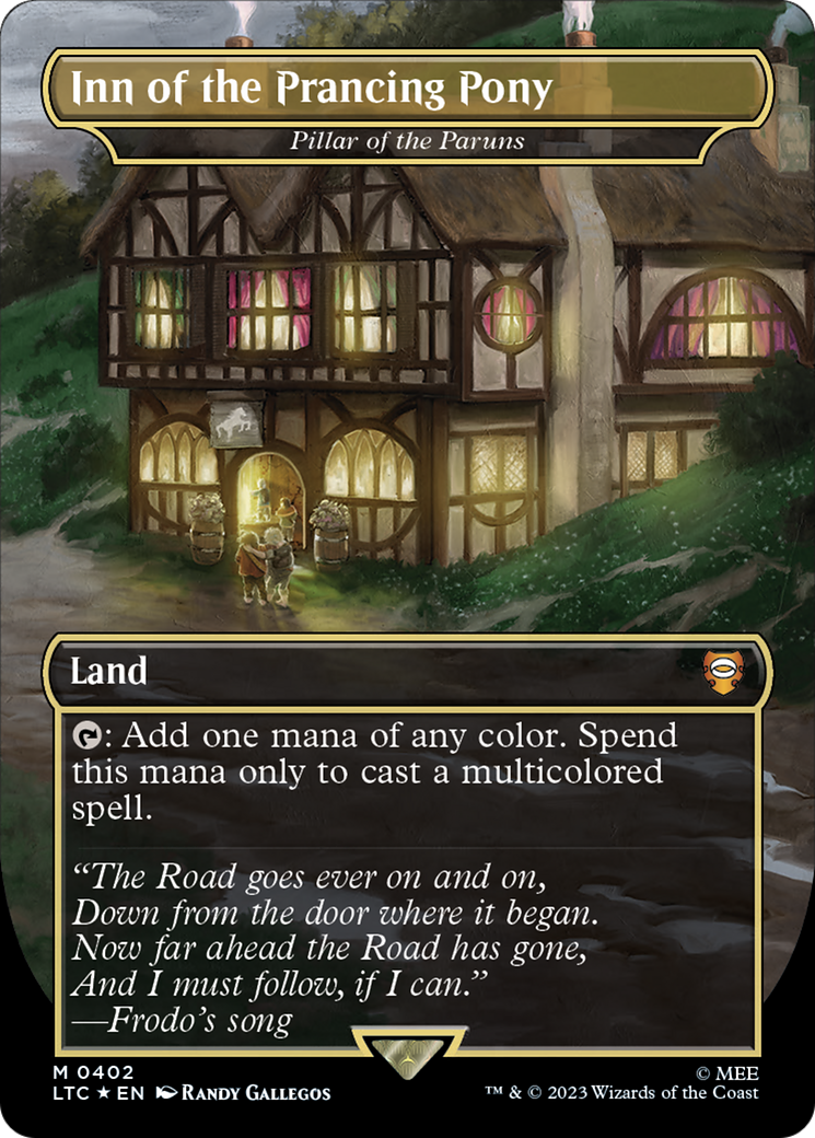 FOIL Inn of the Prancing Pony - Pillar of the Paruns (Surge Foil) (LTC-402) - Tales of Middle-earth Commander - Magic The Gathering
