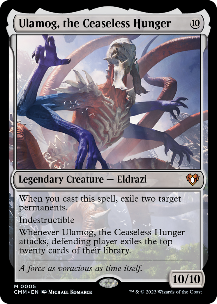 FOIL Ulamog, the Ceaseless Hunger (CMM-005) - Commander Masters - Magic The Gathering
