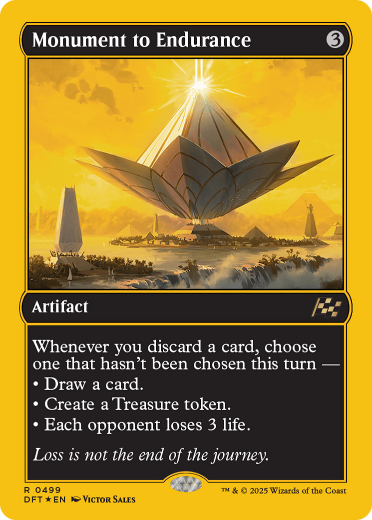 FOIL Monument to Endurance (DFT-499) - Aetherdrift - Magic The Gathering