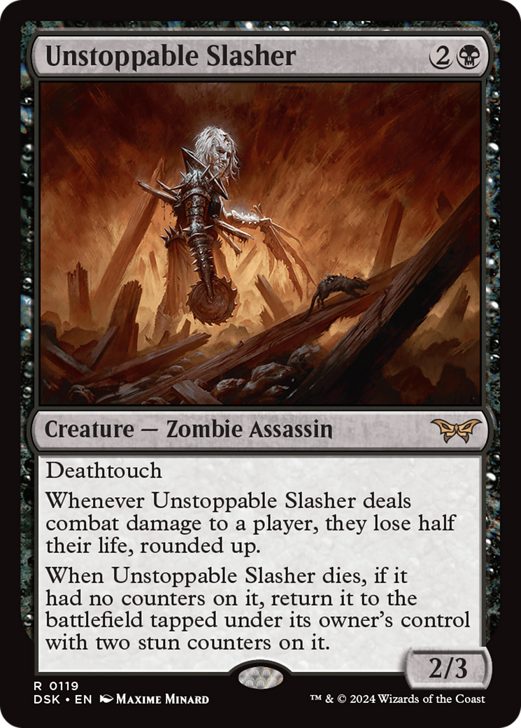 Unstoppable Slasher (DSK-119) - Duskmourn: House of Horror - Magic The Gathering