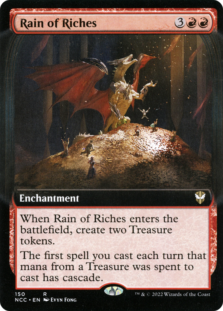 Rain of Riches (Extended Art) (NCC-150) - New Capenna Commander - Magic The Gathering