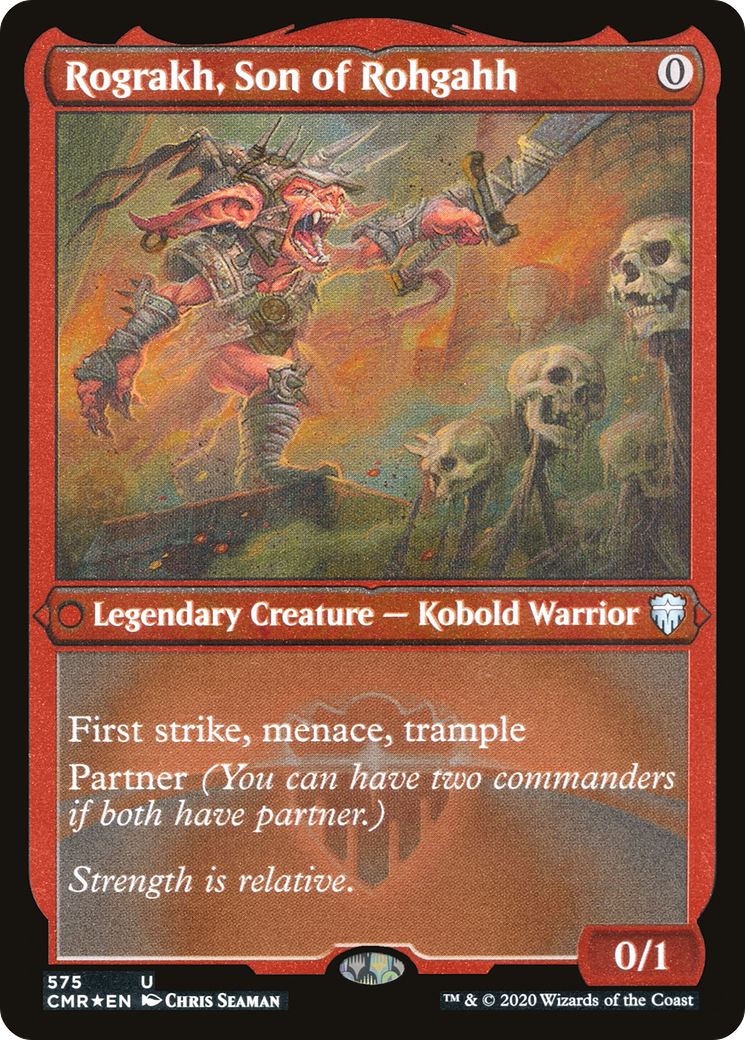 FOIL Rograkh, Son of Rohgahh (Foil Etched) (CMR-575) - Commander Legends - Magic The Gathering