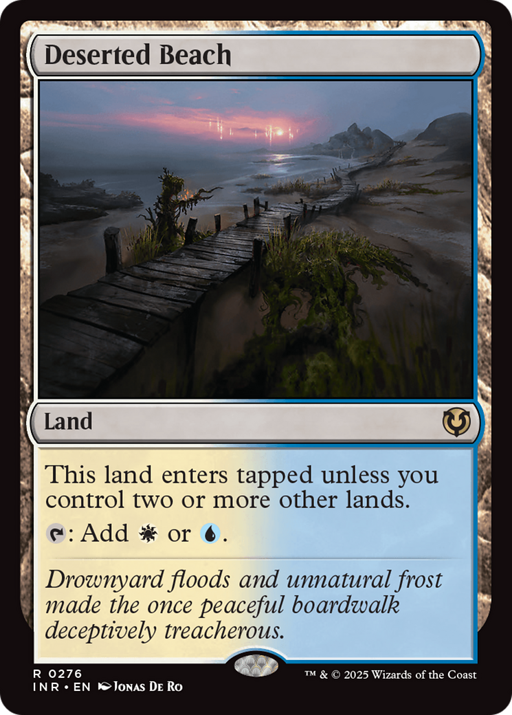 FOIL Deserted Beach (INR-276) - Innistrad Remastered - Magic The Gathering