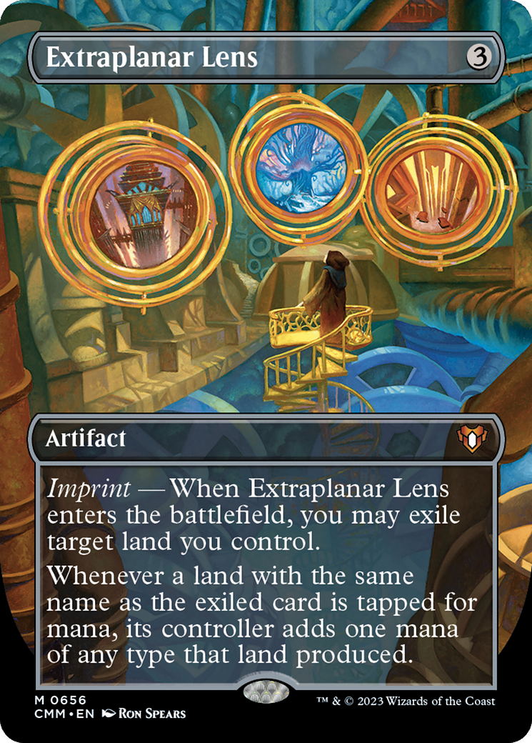 Extraplanar Lens (Borderless) (CMM-656) - Commander Masters - Magic The Gathering