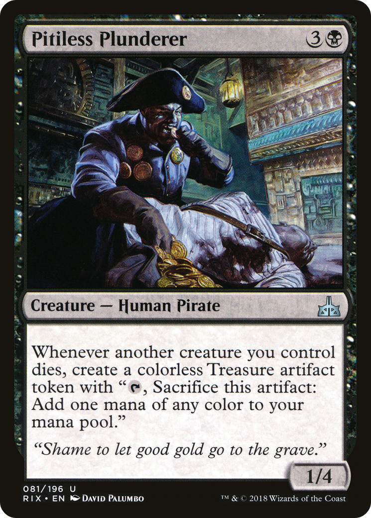 Pitiless Plunderer (RIX-081) - Rivals of Ixalan - Magic The Gathering