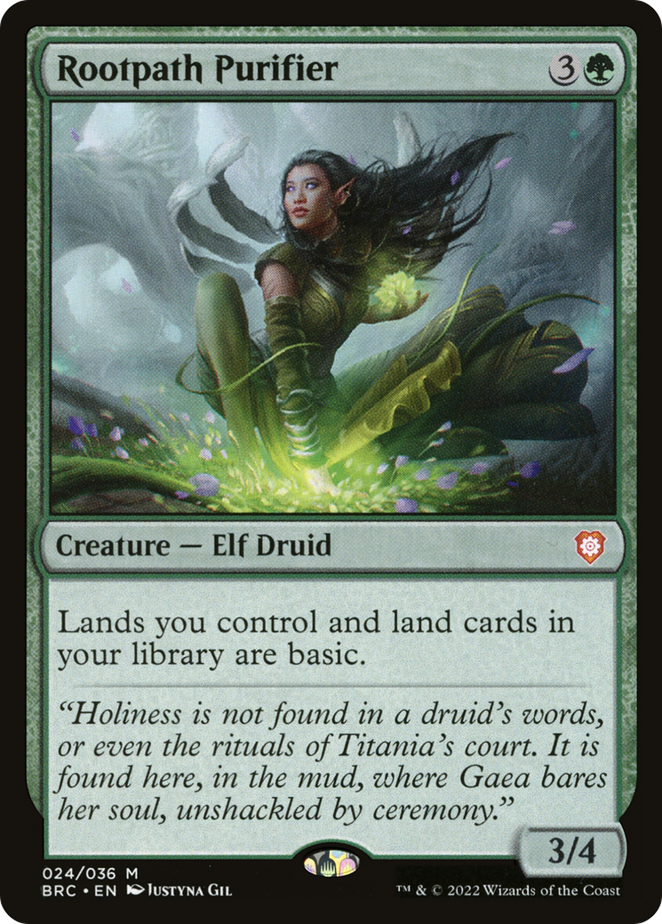 FOIL Rootpath Purifier (BRC-024) - The Brothers' War Commander - Magic The Gathering