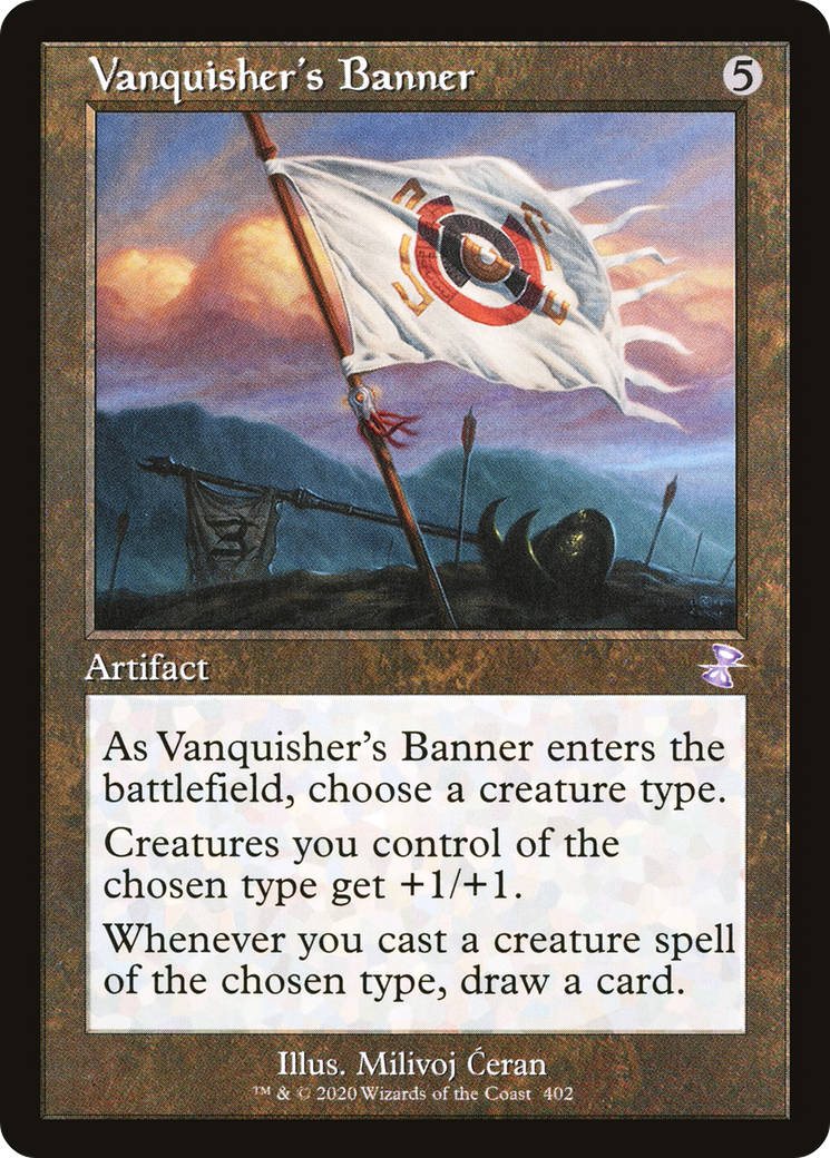 FOIL Vanquisher's Banner (TSR-402) - Time Spiral Remastered - Magic The Gathering