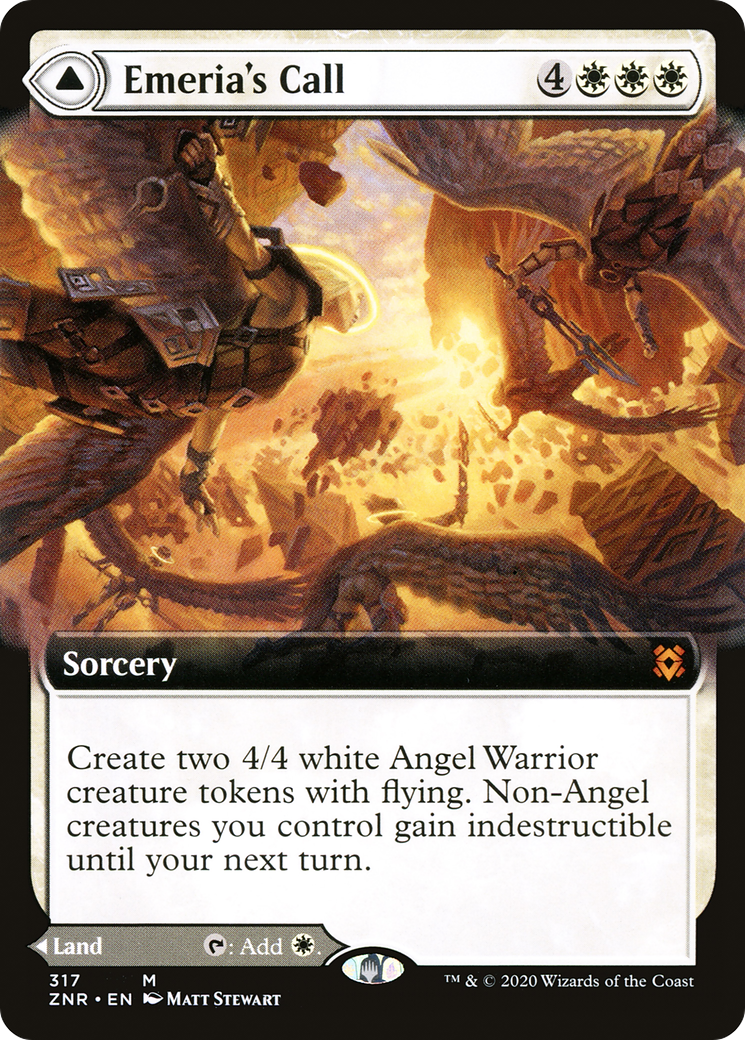 Emeria's Call (Extended Art) (ZNR-317) - Zendikar Rising - Magic The Gathering